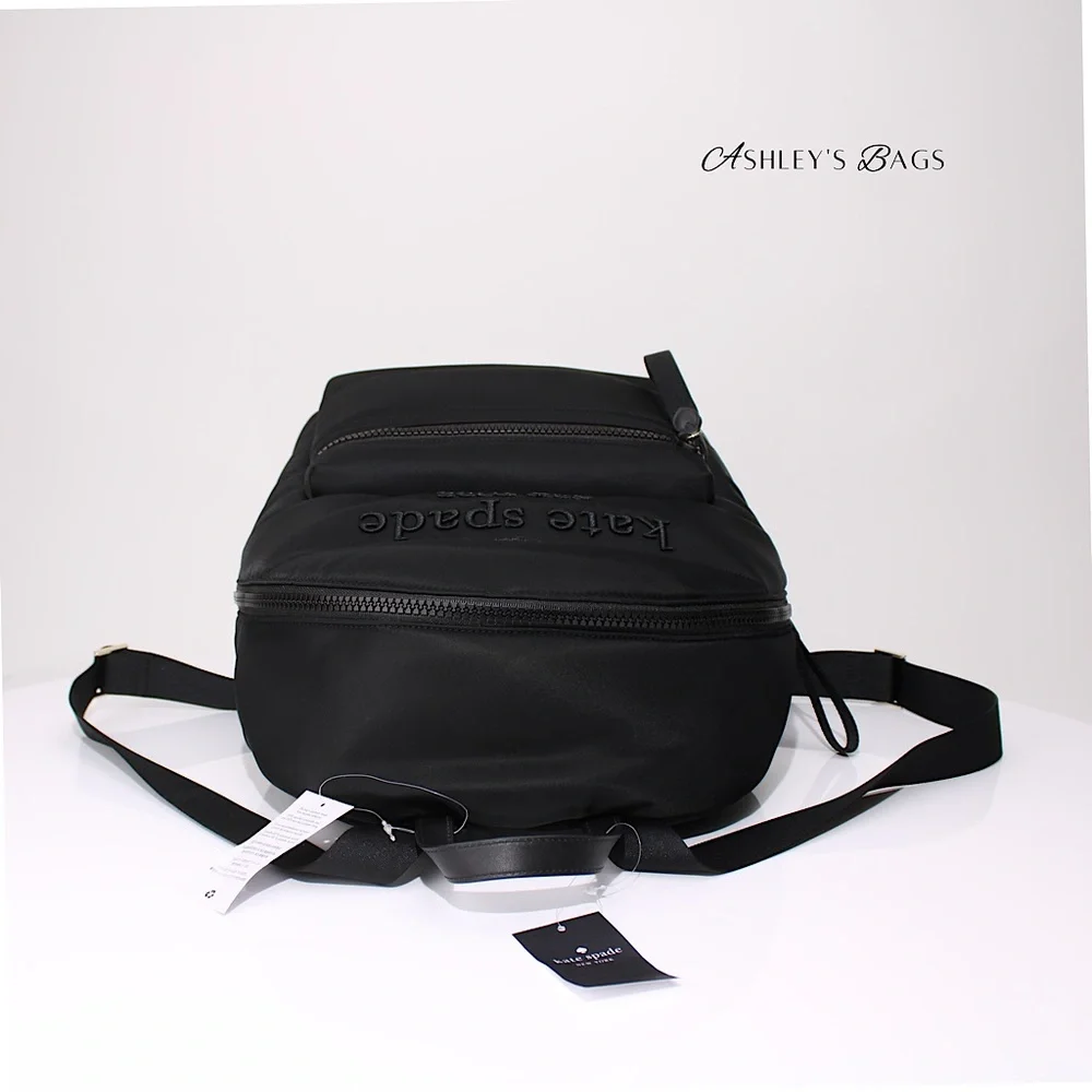 Kate Spade Ella Large Puffy Backpack In Black - Picture 6 of 11
